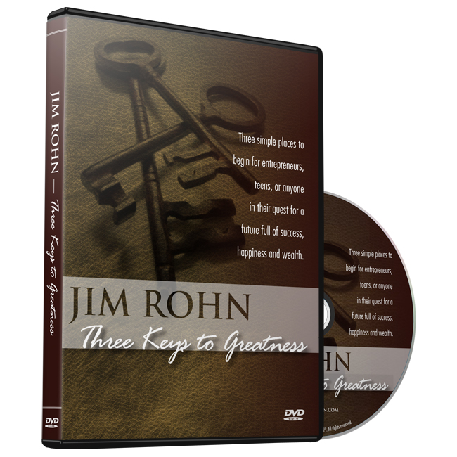 Three Keys to Greatness DVD by Jim Rohn